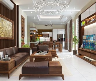 Trang trí phòng khách theo phong cách tự nhiên tuyệt đẹp
