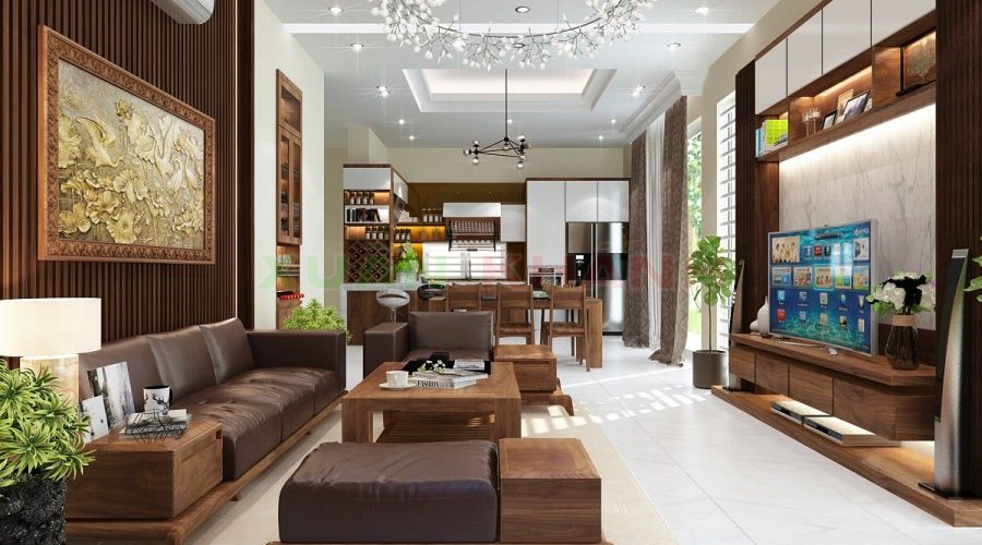 Trang trí phòng khách theo phong cách tự nhiên tuyệt đẹp